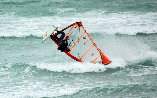 Windsurfer at Mount's Bay